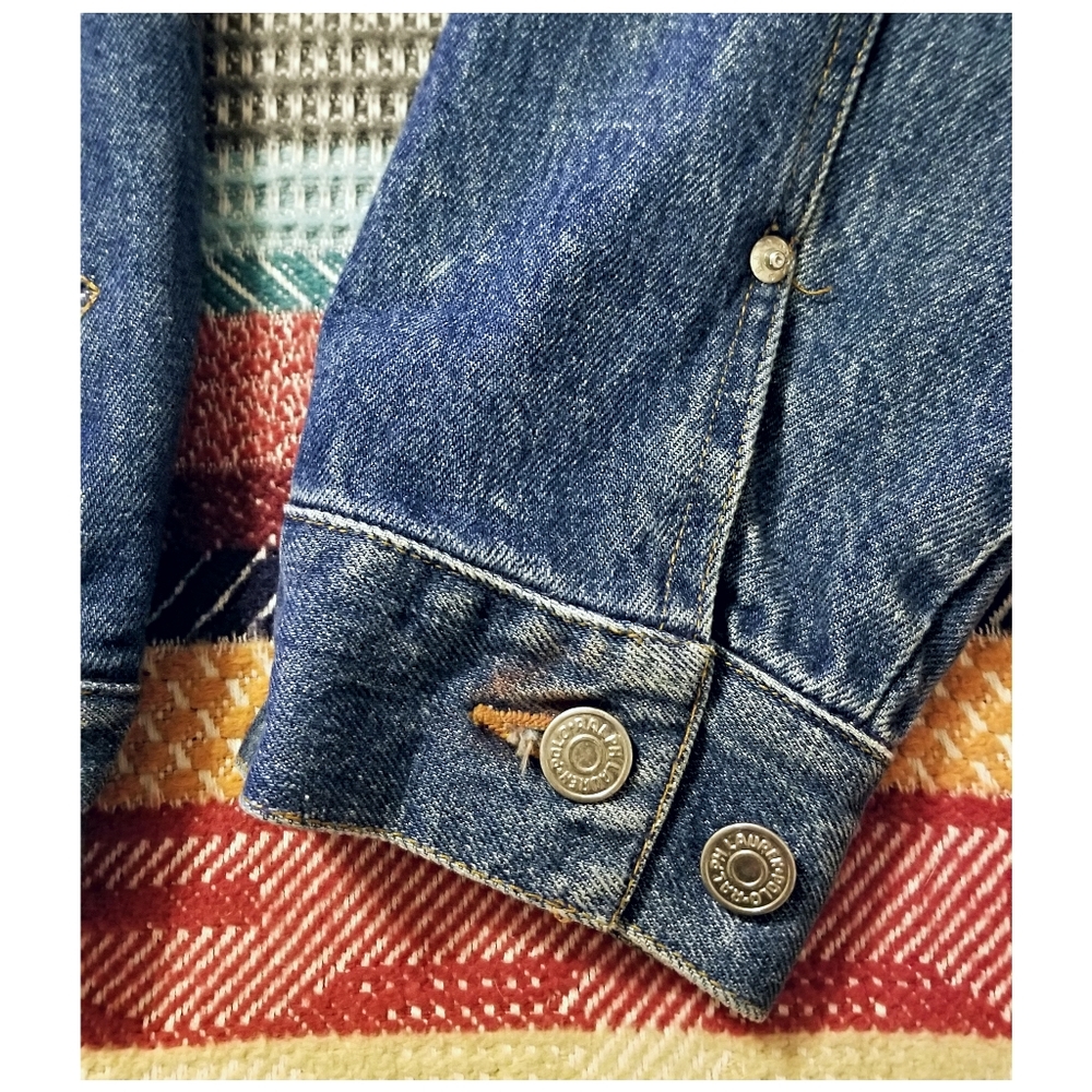 VINTAGE 90s POLO RALPH LAUREN WESTERN STYLEDENIM JACKET- WOMEN'S SIZE MEDIUM - Picture 10 of 13